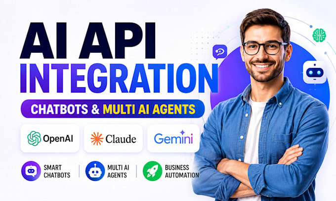integrate openai API, claude ai API, gemini API, ai chatbot and multi ai agents