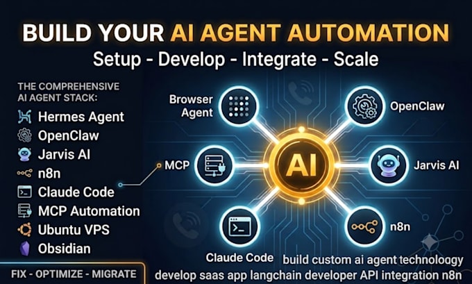 build custom ai agent develop saas app langchain developer API integration n8n