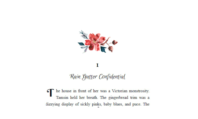 format the interior of your book