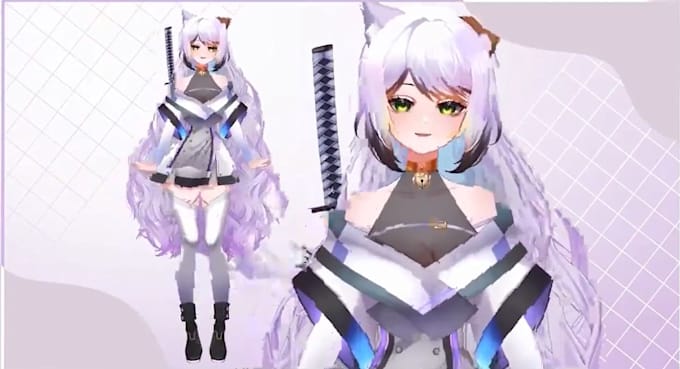 create and rig custom live2d vtuber models with animation for vtube studio
