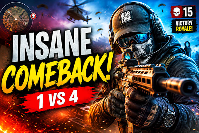 design eye catching gaming youtube thumbnails
