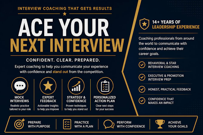 conduct a mock interview and help you ace your job interview