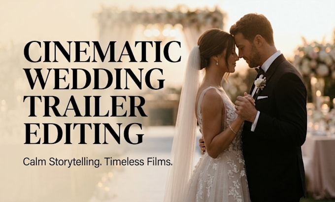 create a cinematic wedding teaser video