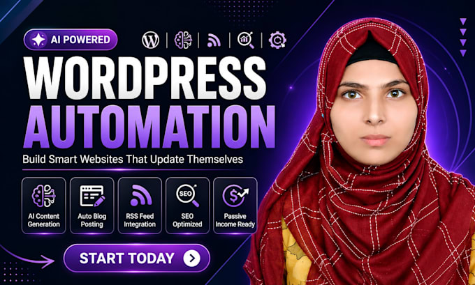 build an ai powered wordpress autoblog website with SEO and RSS