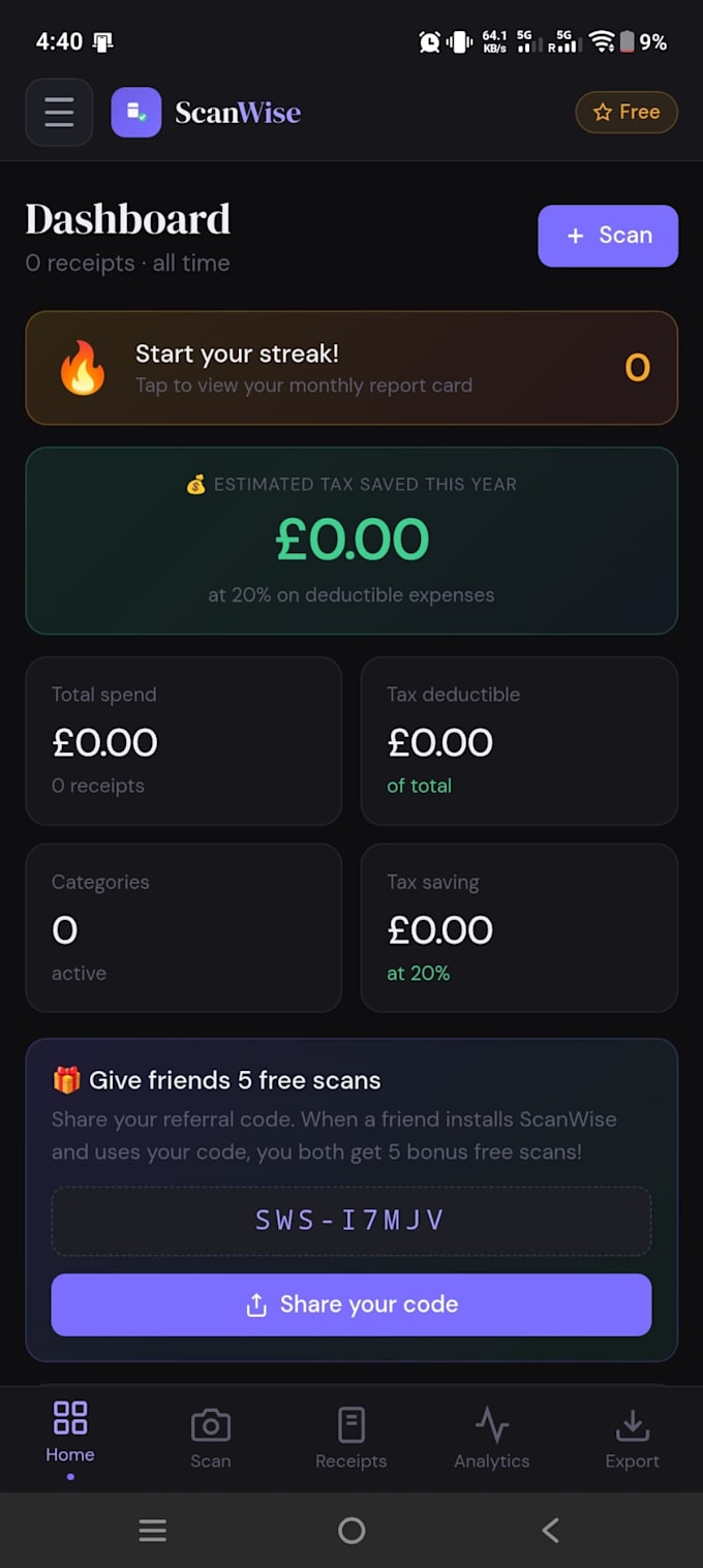 built full stack app