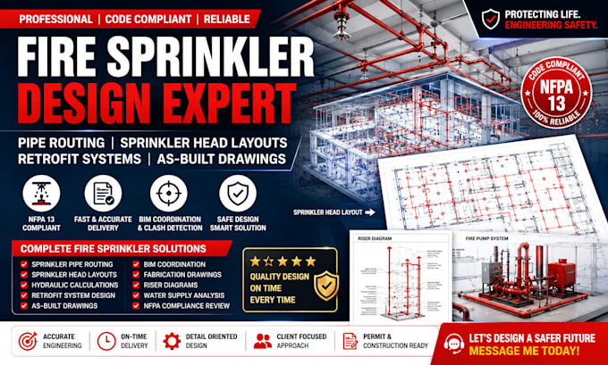 create fire sprinkler pipe routing sprinkler head layouts retrofit systems built