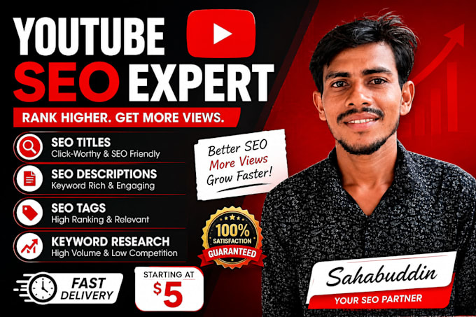 write SEO friendly youtube titles descriptions and tags