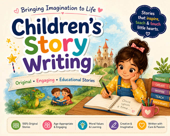 write engaging educational stories for children and kids
