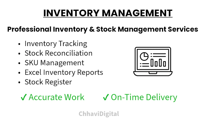 manage inventory, stock records and inventory data in excel