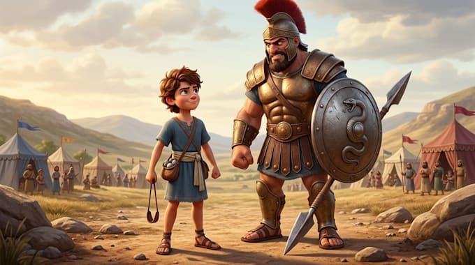 create pixar style ai animated christian bible stories