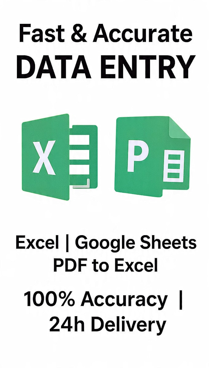 do excel data entry, spreadsheet and formulas