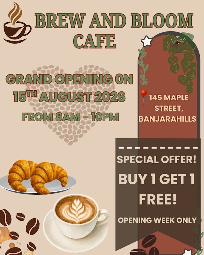 design professional and eyecatching posters