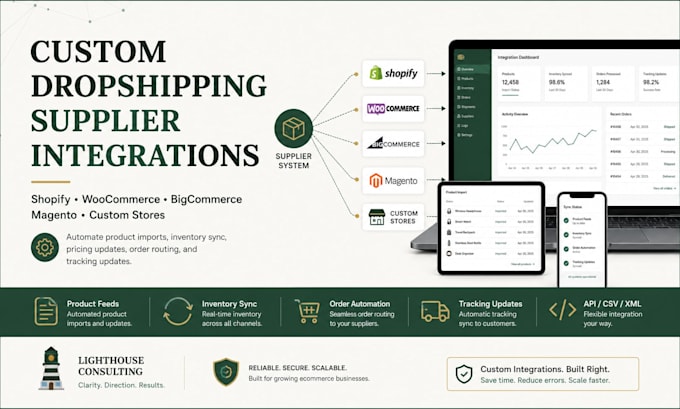 build a custom dropshipping supplier integration