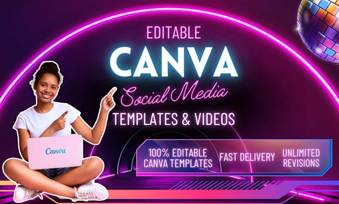 create editable canva image and video templates
