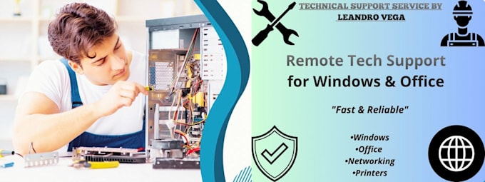 provide remote tech support for windows and office