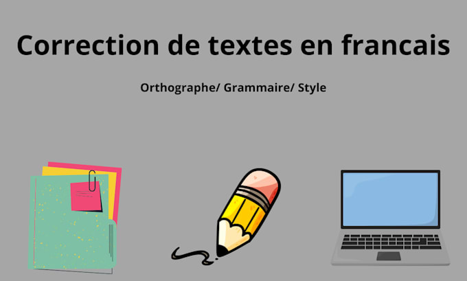 proofread correct french texts