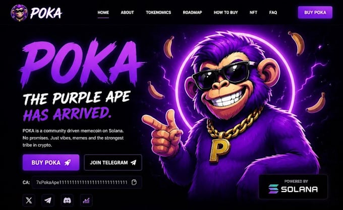 build a premium solana meme coin website with presale