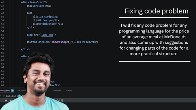 organize your script in any programming language