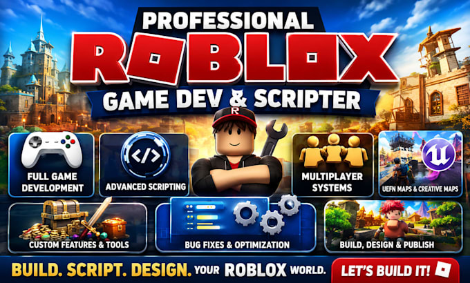 roblox game developer roblox scripter uefn map roblox builder fortnite map