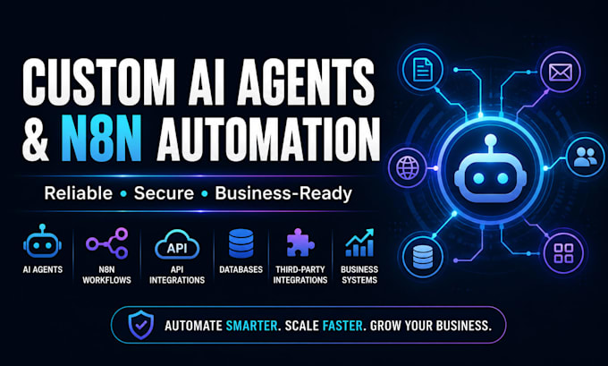 build custom ai agents and n8n automations