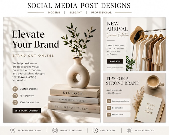 design professional canva social media posts