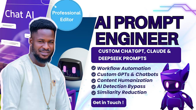 be expert ai prompt engineer humanize chatgpt content gemini midjourney prompt