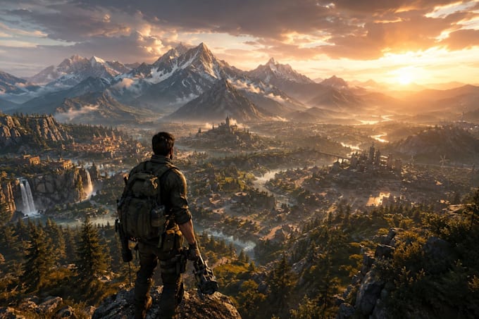 develop a realistic open world game in unreal engine 5