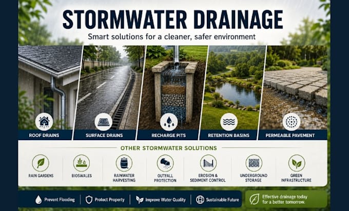 prepare swppp, stormwater management plan and hydraulic calculations for permit