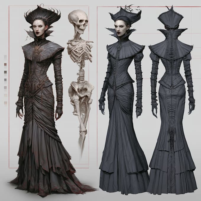 design fantasy horror and fantasy horror character