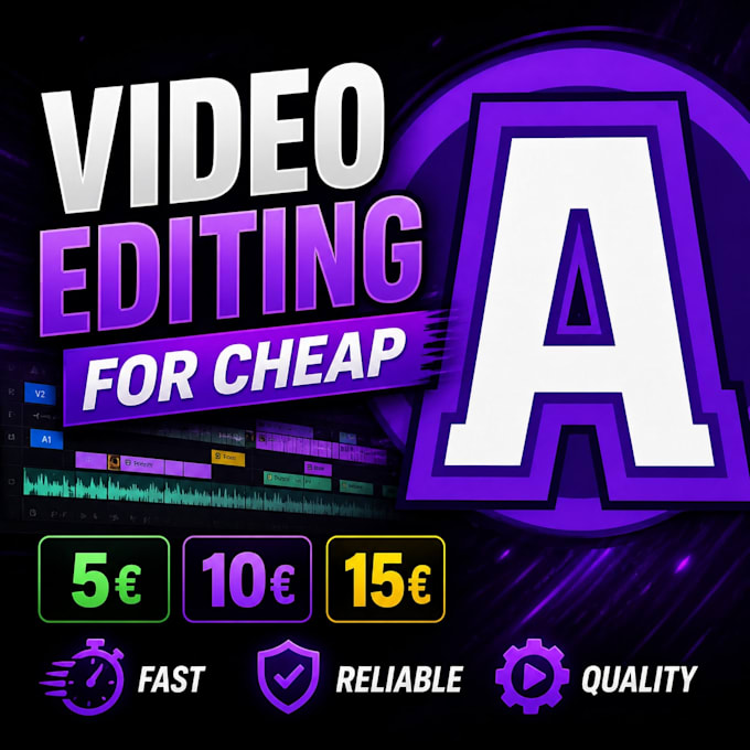 edit videos for you for a cheap price