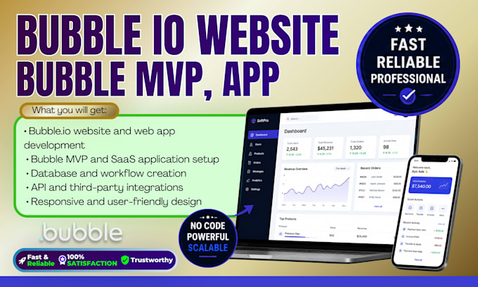 build bubble io website bubble app bubble mvp no code saas and web appliaction