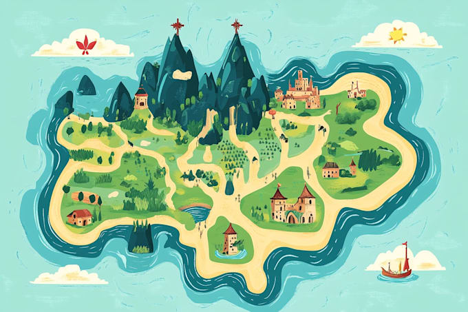 design unique vector map illustration or street map
