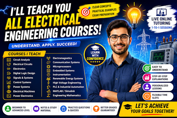 be your tutor for all electrical engineering courses