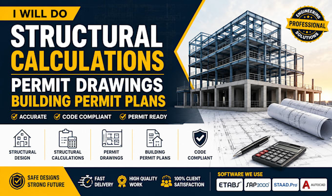 do structural calculations permit drawings and building permit plans