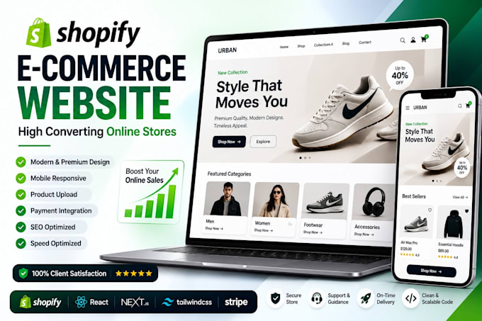 develop a custom ecommerce website with shopify