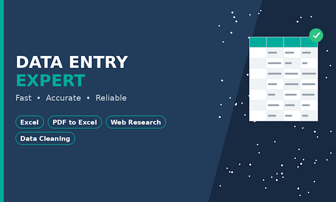 do excel data entry and PDF conversion