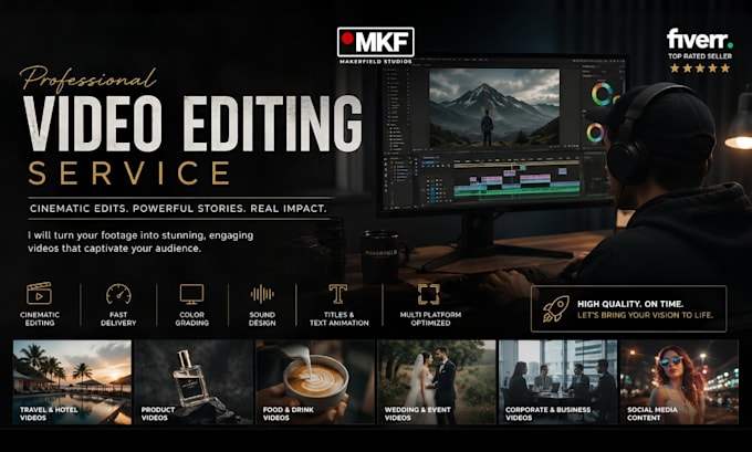 do video editing 4k cinematic product video