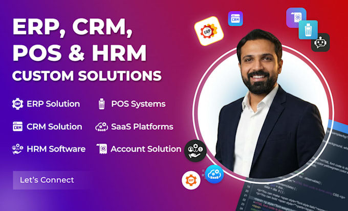 develop erp CRM pos hrm inventory management software solutions