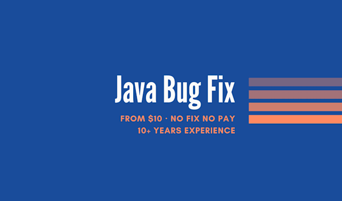 fix java spring boot bug, no fix no pay