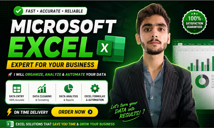 be your microsoft excel expert for spreadsheet design