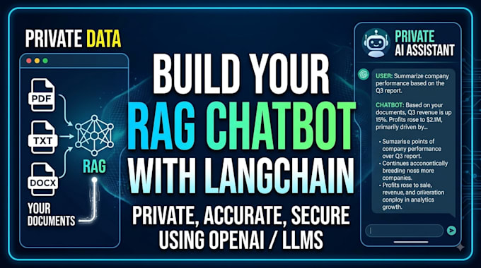 develop ai chatbot with rag, langchain and openai