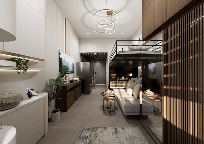 interior design and 3d rendering for residential spaces