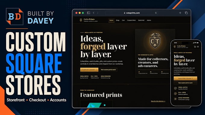 build a custom online store with square payments
