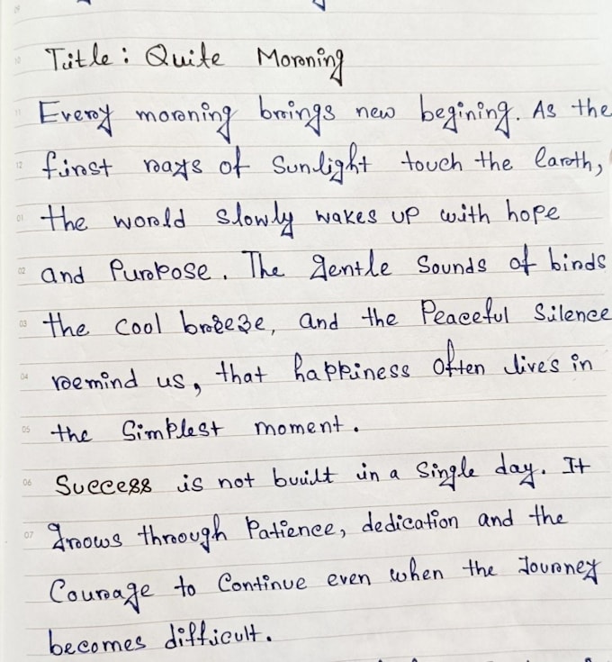write beautiful english and bengali handwriting