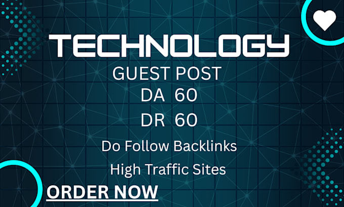 publish a technology guest post with tech backlinks