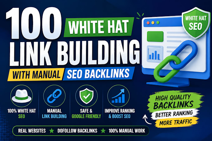 white hat link building with manual SEO backlinks
