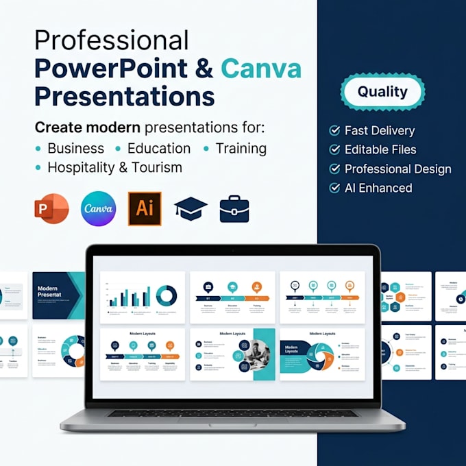 create professional business and educational presentations