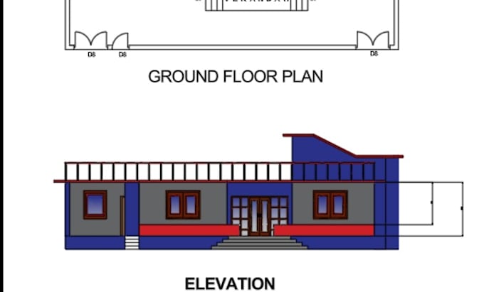 create professional autocad 2d floor plans and convert PDF, sketches or images