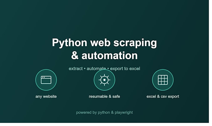 build a python web scraping and data automation tool