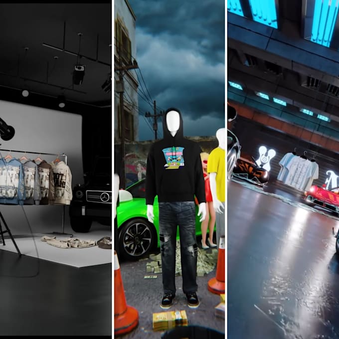 create premium 3d clothing animation